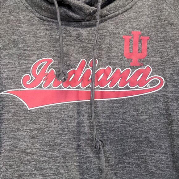 Colosseum Women's Indiana Hoosier Pullover Graphic Hoodie Sweatshirt XL Gray - Picture 4 of 13